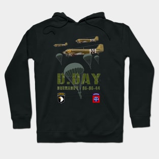 US airborne WW2 D Day Allied landing Hoodie